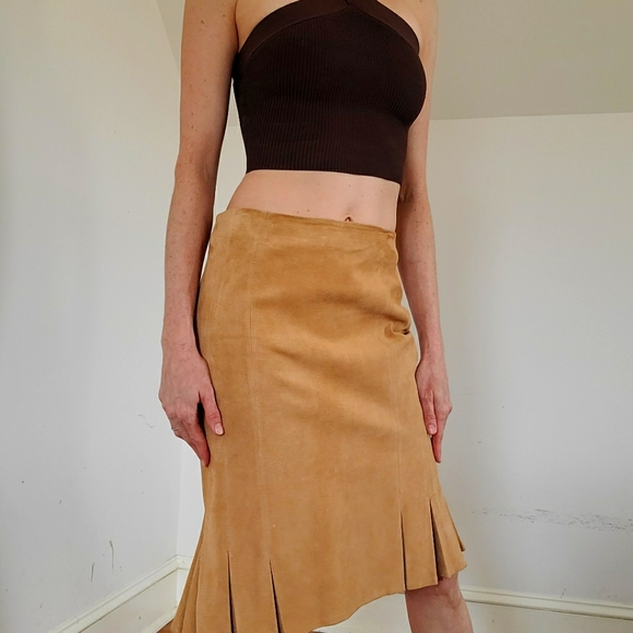 DANIER - Suede leather skirt - Picture 9 of 14